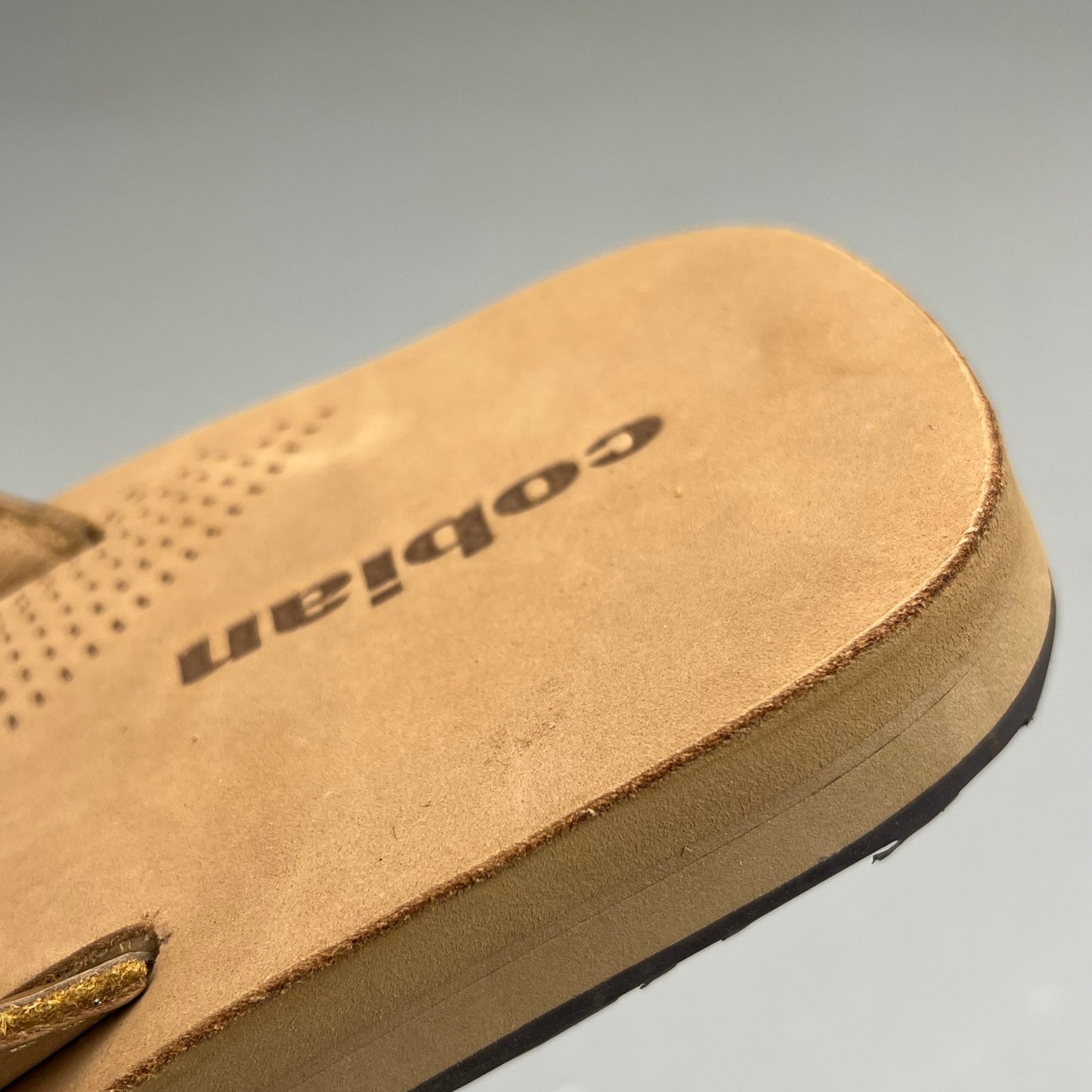 COBIAN Lazo Premium Leather Sandals Men's Sz 10 EU 43 Tan LZO-24-230-10