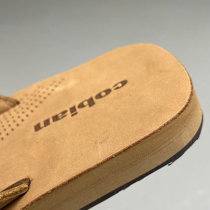 COBIAN Lazo Premium Leather Sandals Men's Sz 10 EU 43 Tan LZO-24-230-10