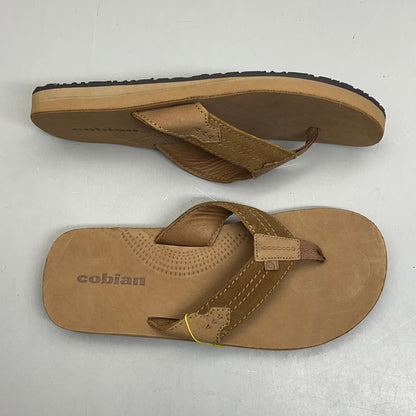 COBIAN Lazo Premium Leather Sandals Men's Sz 10 EU 43 Tan LZO-24-230-10